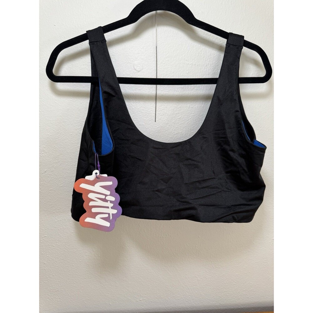 Yitty  Sports Bra Midi Shaping Bralette Black NWT PLUS Womens 3X